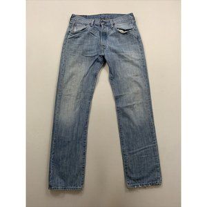 Levi's 501 Men's Blue Straight Leg Button Fly Jean